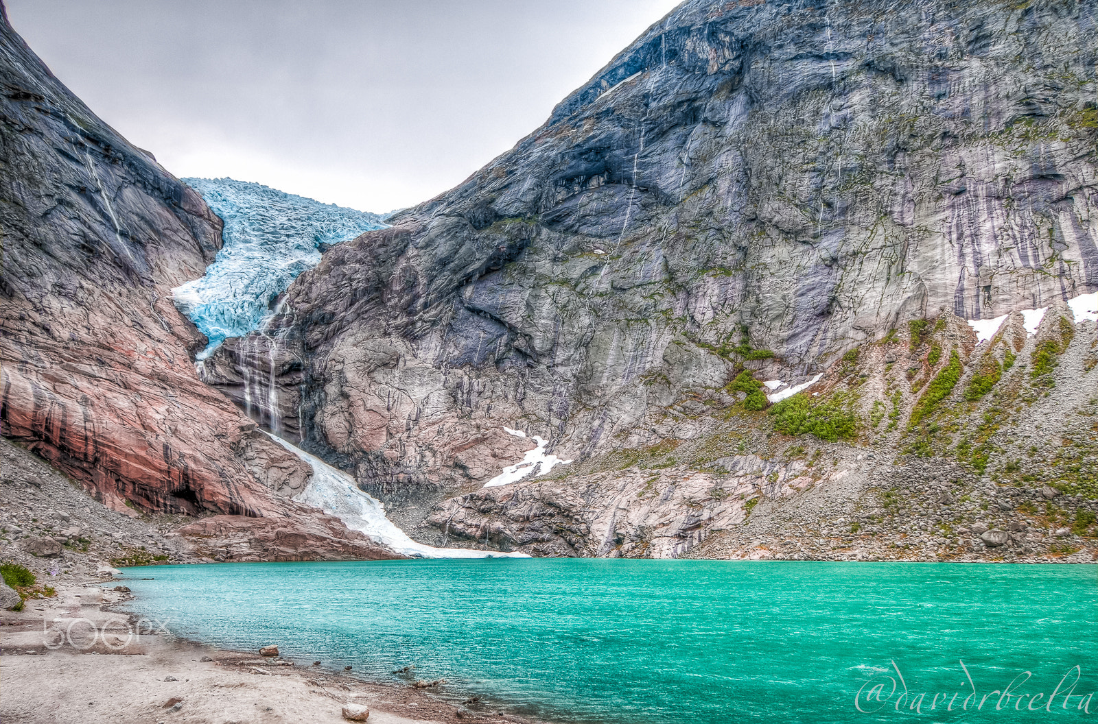 Nikon D300 sample photo. Norge 051 briksdal glacier photography