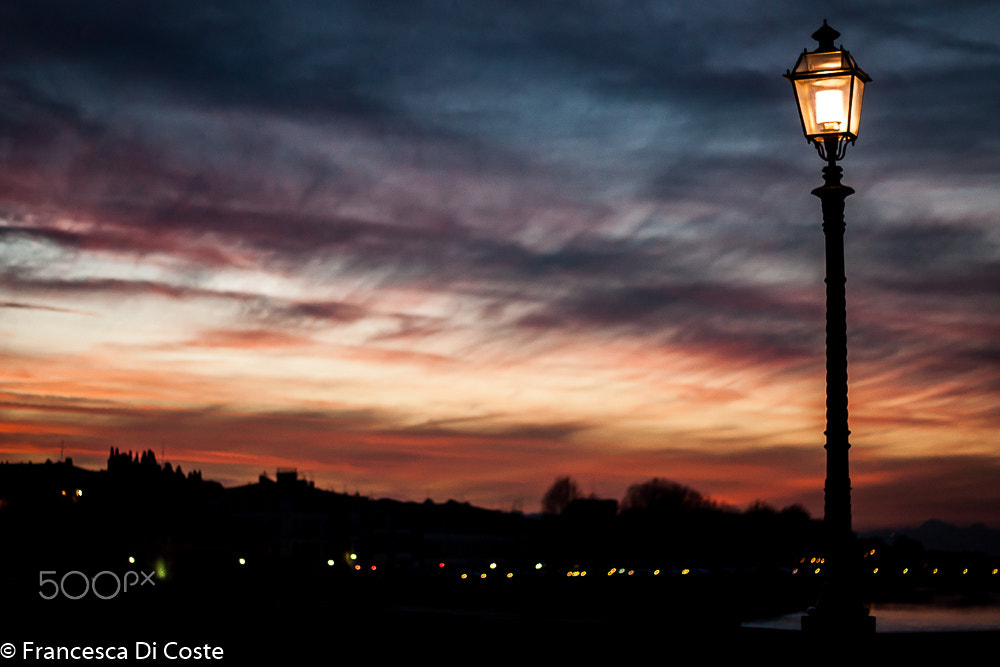 Canon EOS 450D (EOS Rebel XSi / EOS Kiss X2) + Canon EF 50mm F1.8 II sample photo. Florence sunset photography