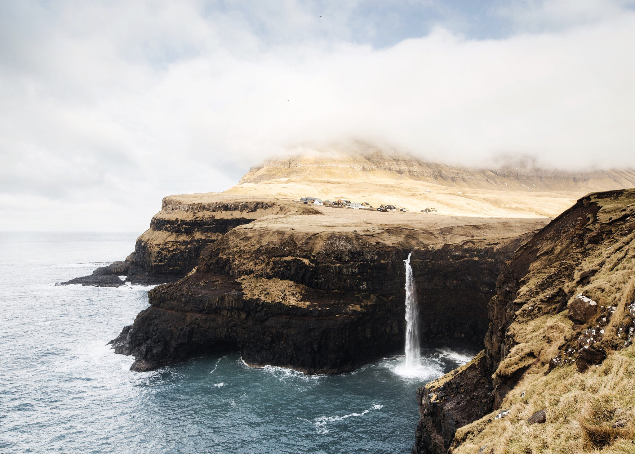 Sigma 20mm F1.4 DG HSM Art sample photo. Gasadalur, faroe islands photography