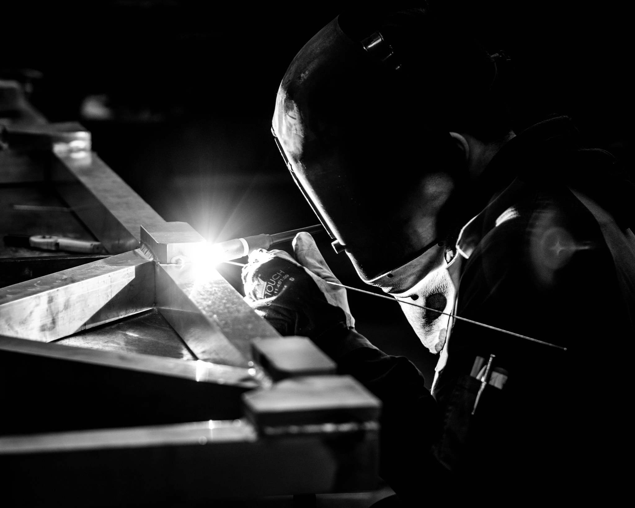 Nikon D7100 sample photo. Welder at work photography