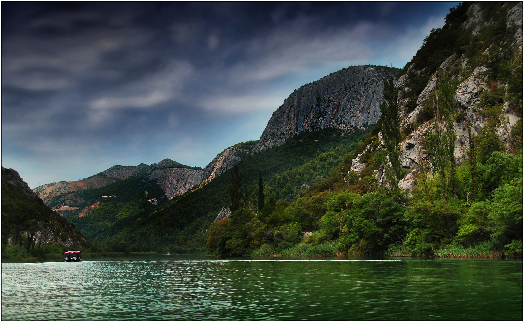 Nikon D60 + Sigma 18-200mm F3.5-6.3 DC OS HSM sample photo. Rain on the river cetina photography