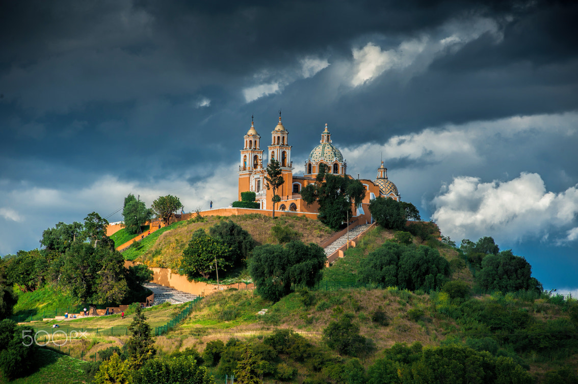 Nikon D3 sample photo. Cholula's church photography