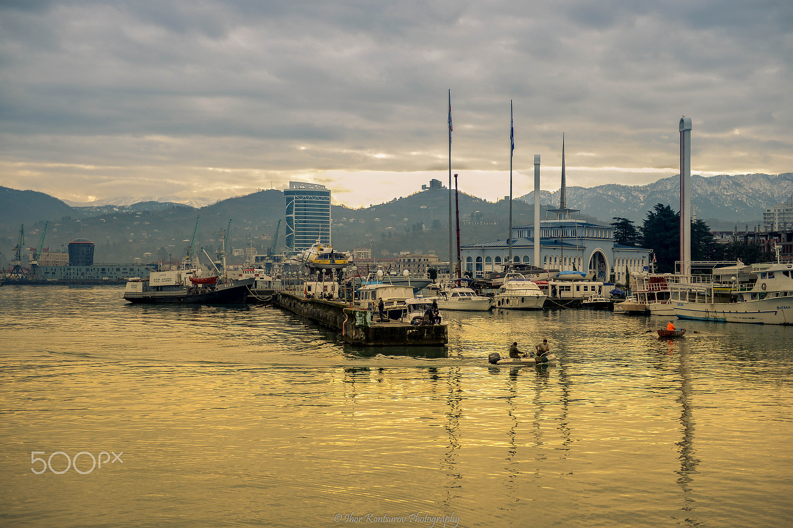 Nikon Df sample photo. Seaport in batumi (georgia) photography