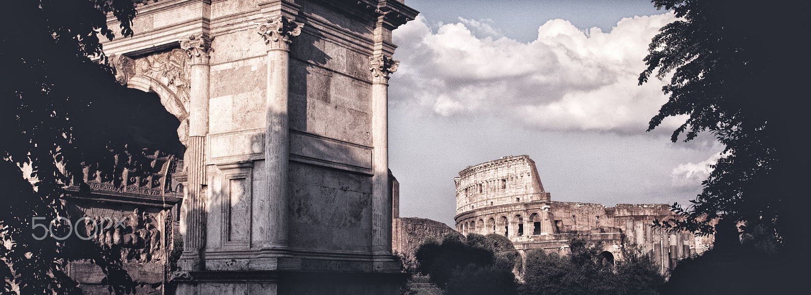 Sony Alpha DSLR-A200 sample photo. Details from the arch of titus on the via sacra, rome, italy, photography