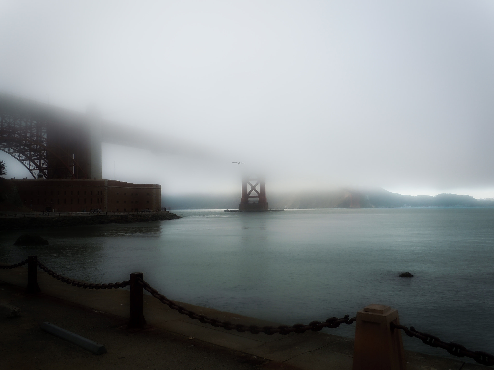 Nikon Coolpix S6000 sample photo. Golden gate bridge - foggy photography