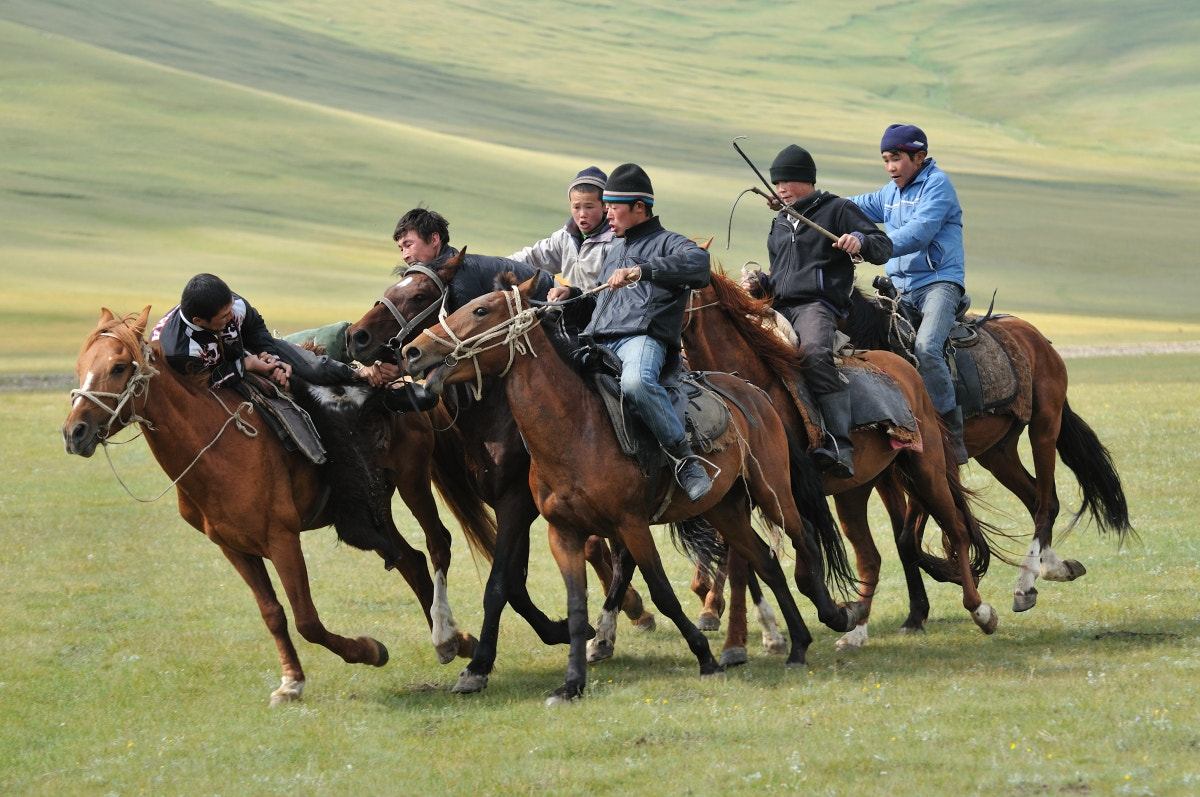 Nikon D300 sample photo. Buzkashi photography