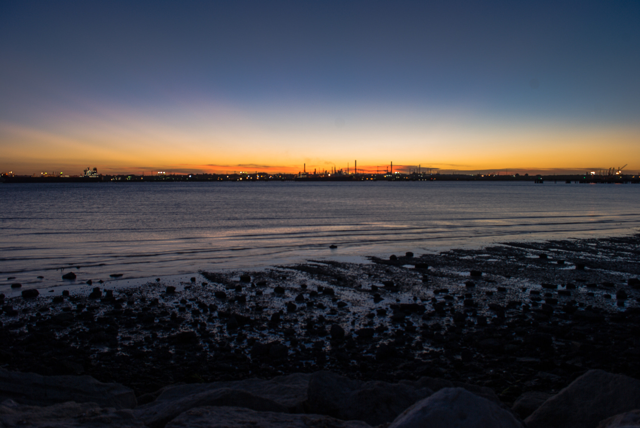 Nikon D80 sample photo. Southampton water sunset photography