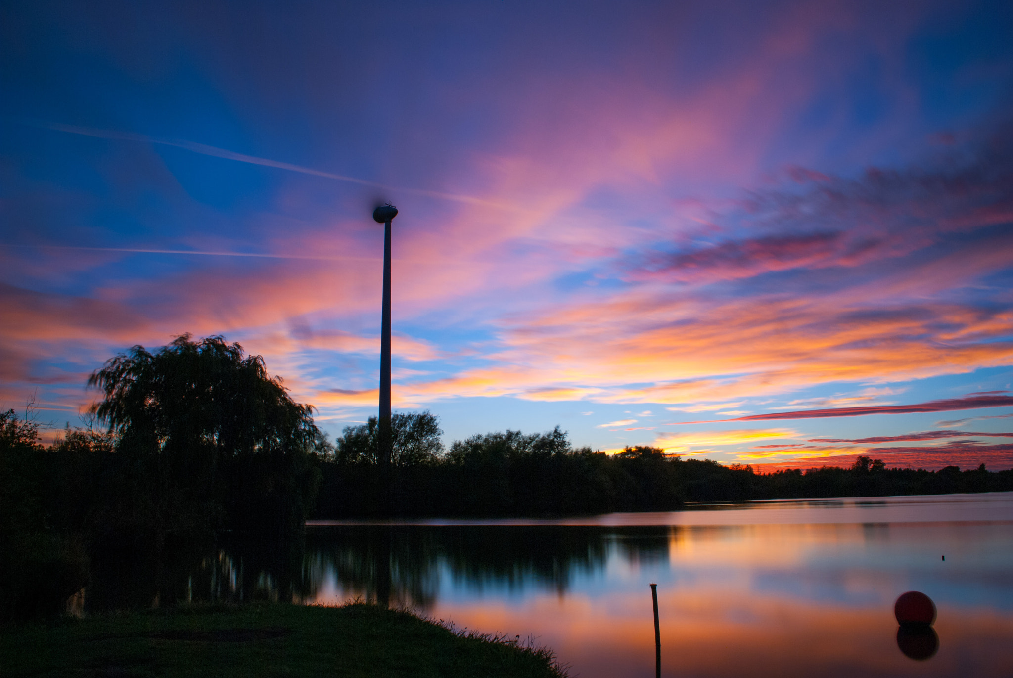 Nikon D80 sample photo. Marston vale sunset photography