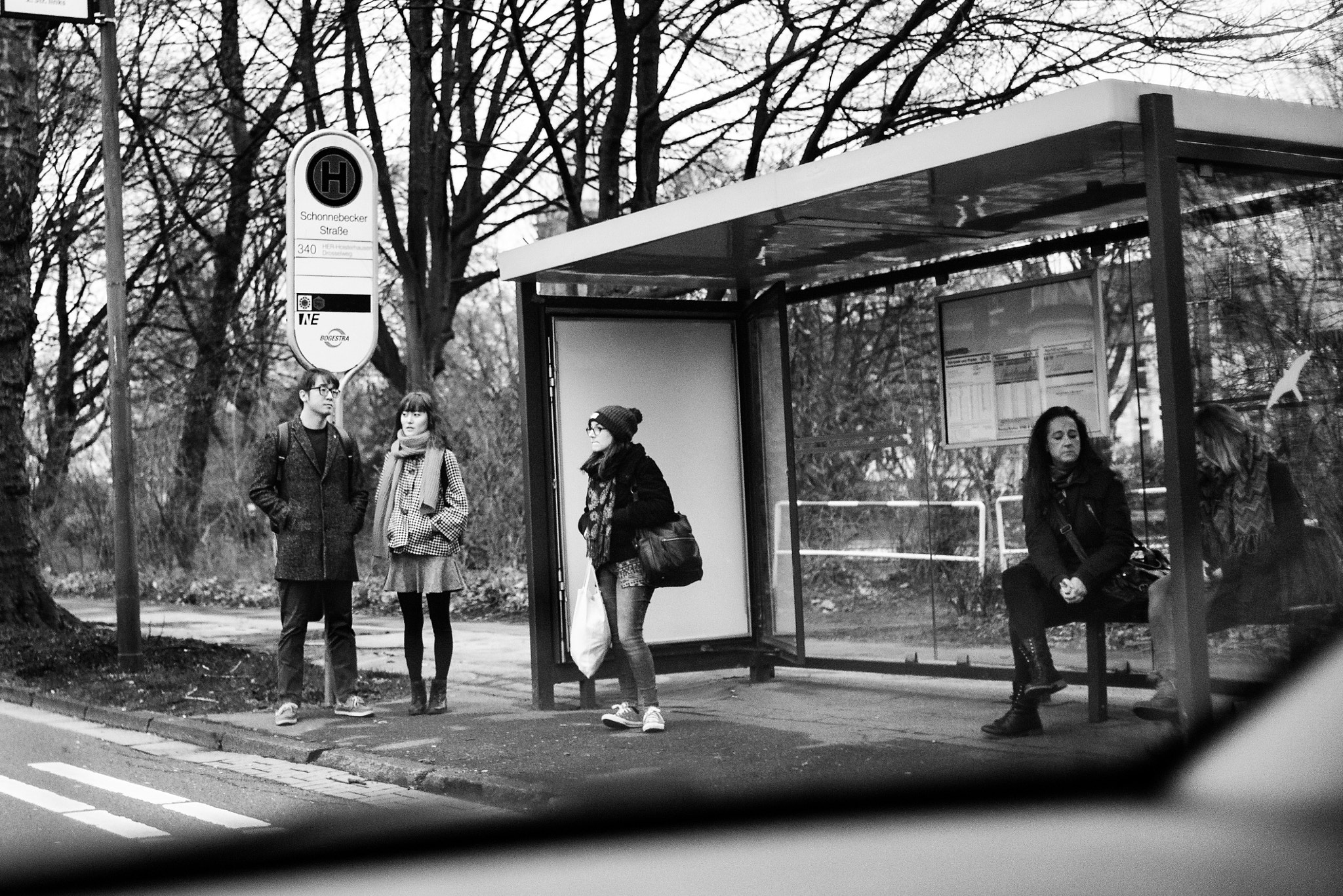 Nikon D600 sample photo. Bus stop photography