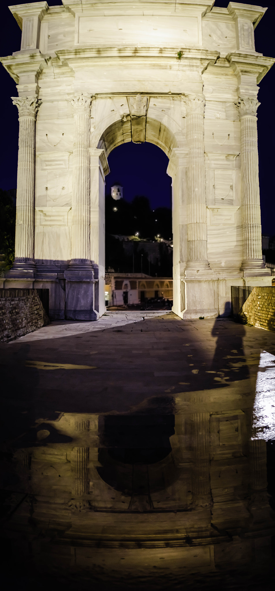 AF Nikkor 28mm f/2.8 sample photo. Ancient roman reflection photography