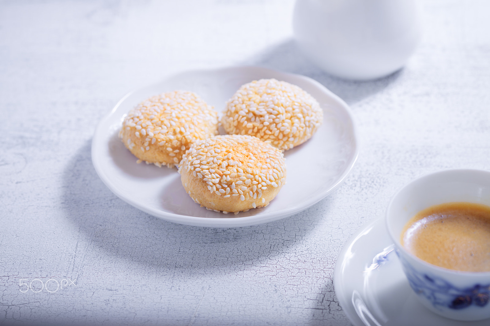 Canon EOS 5D Mark II sample photo. Almonds cookies with coffee photography