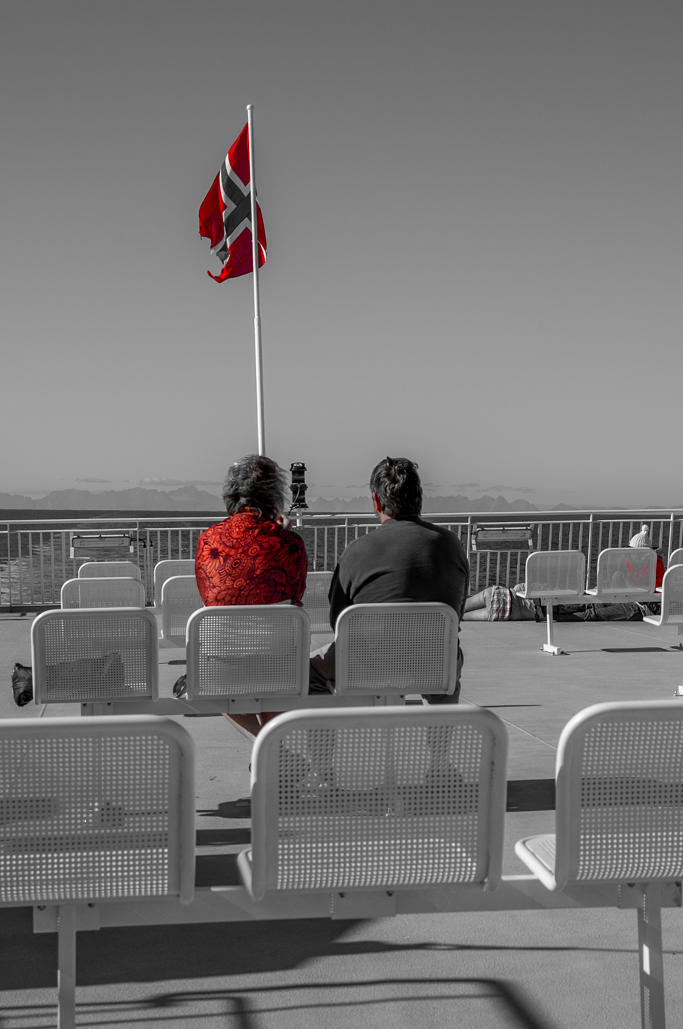 Nikon D3S sample photo. Leaving lofoten on the ferry photography