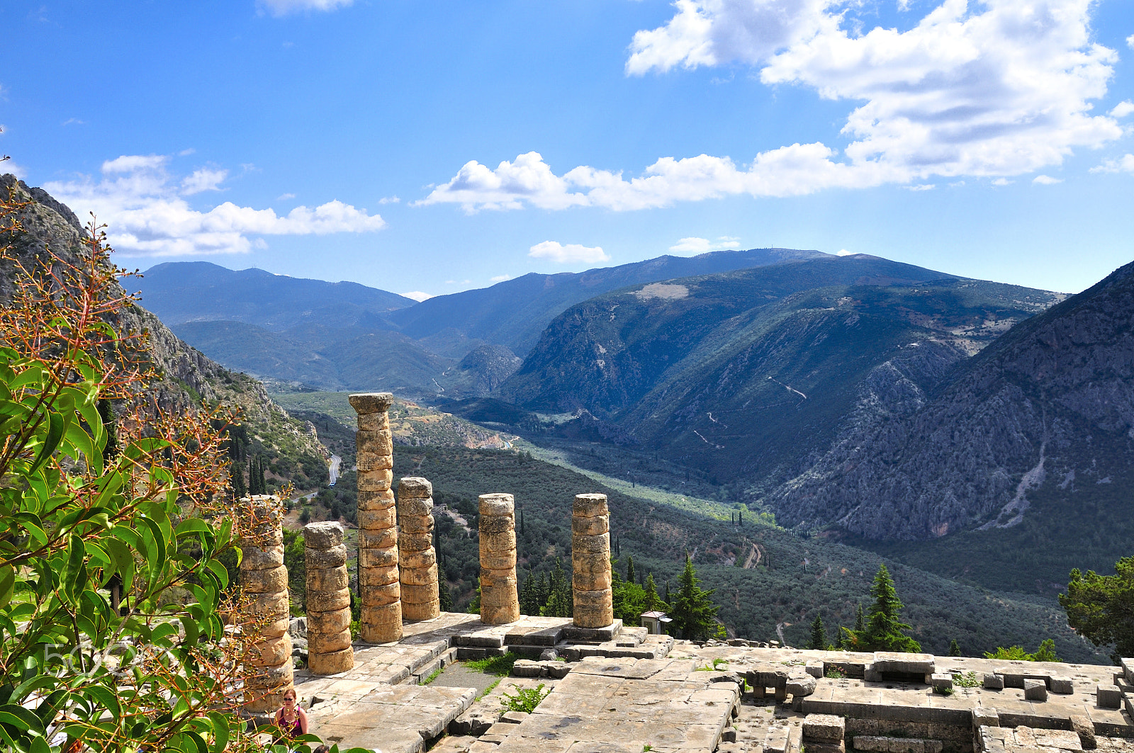 Nikon D90 sample photo. Delphi ruins in greece photography