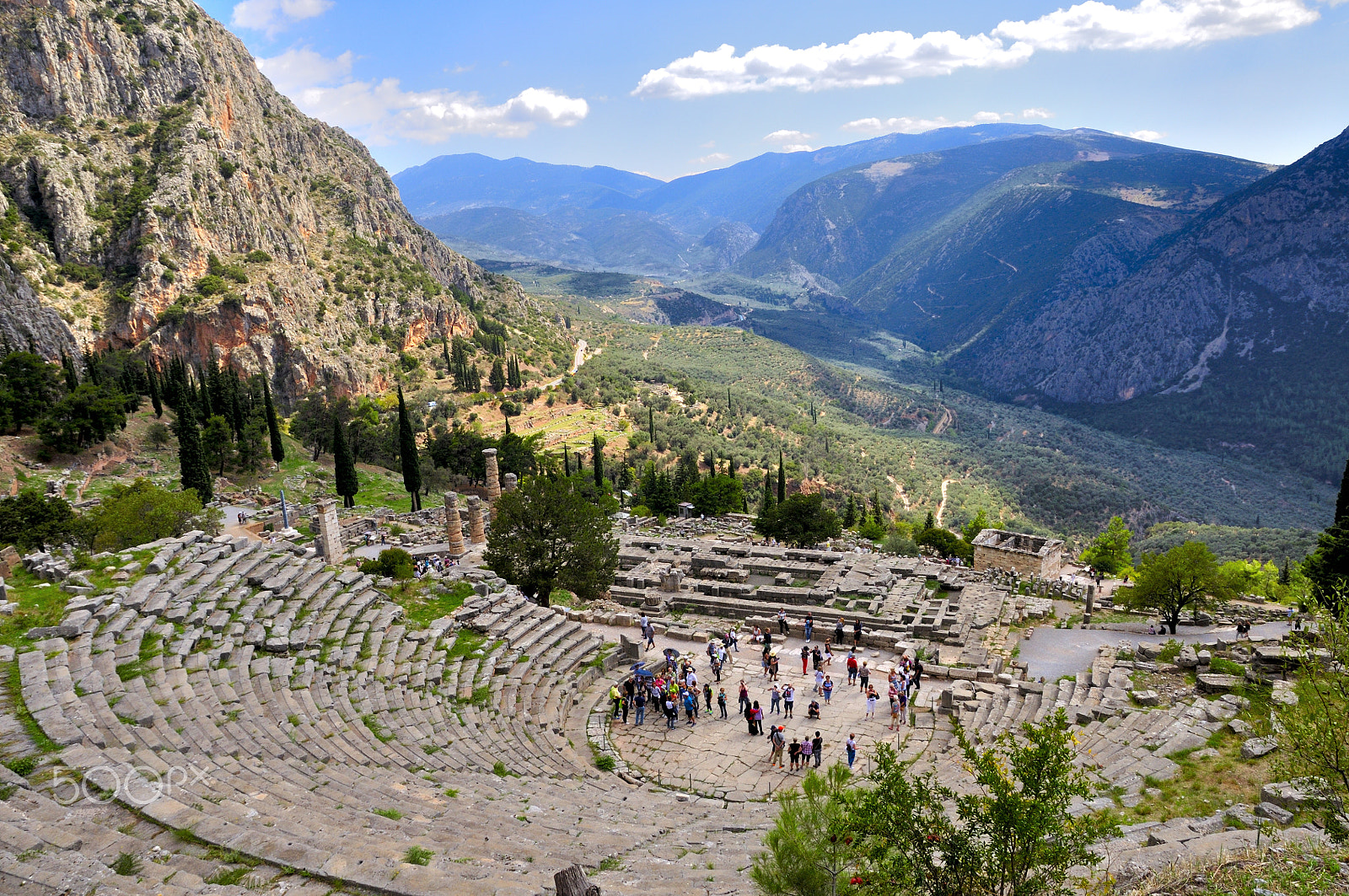 Nikon D90 sample photo. Delphi ruins in greece photography