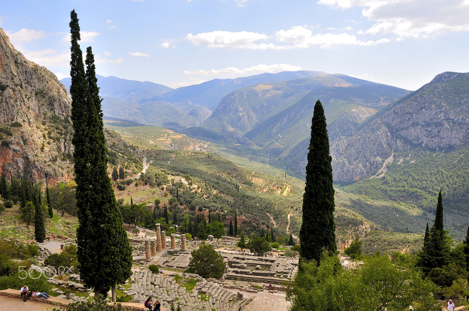 Nikon D90 sample photo. Delphi ruins in greece photography