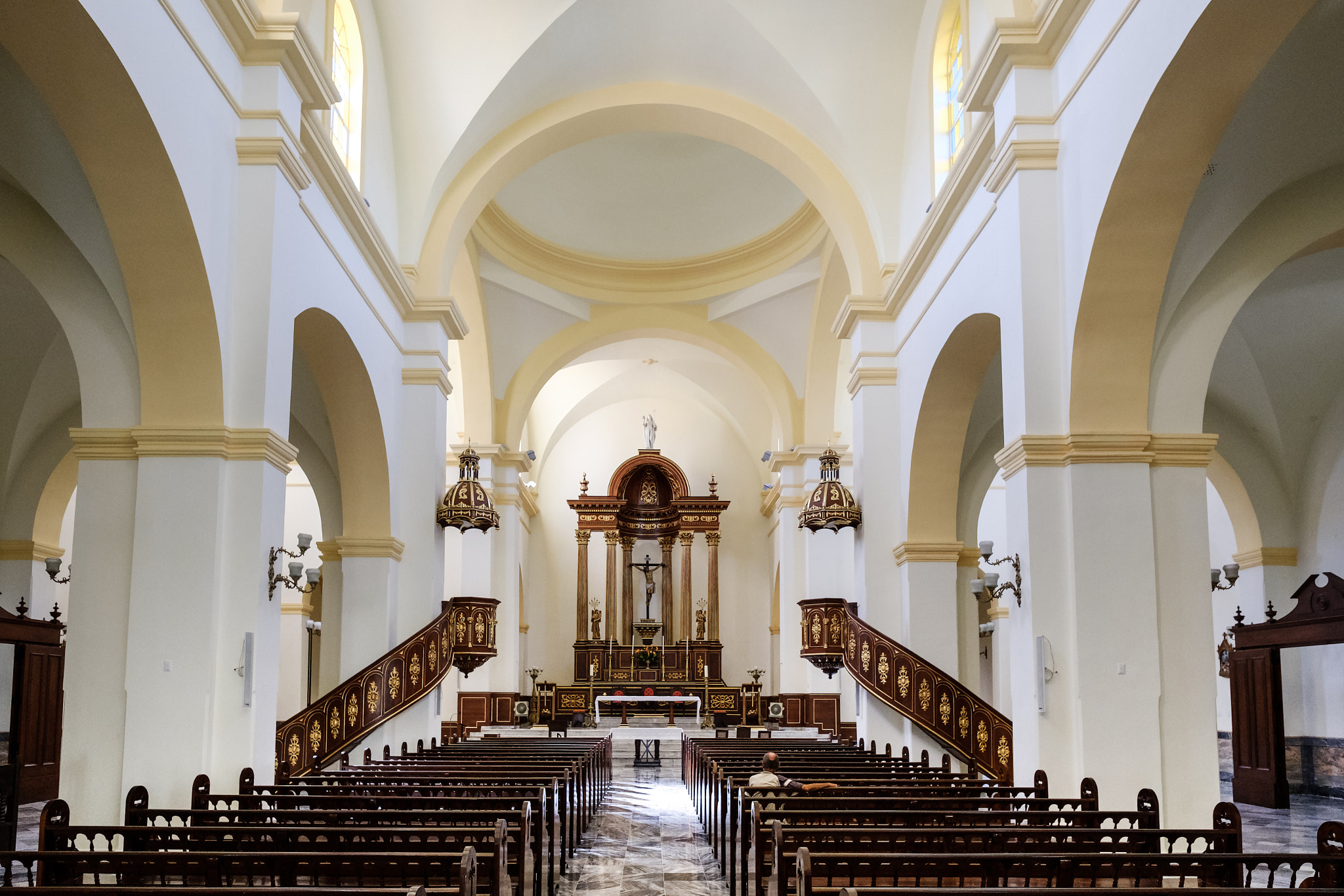 Fujifilm X-T2 + Fujifilm XF 14mm F2.8 R sample photo. San carlos de borromeo cathedral photography