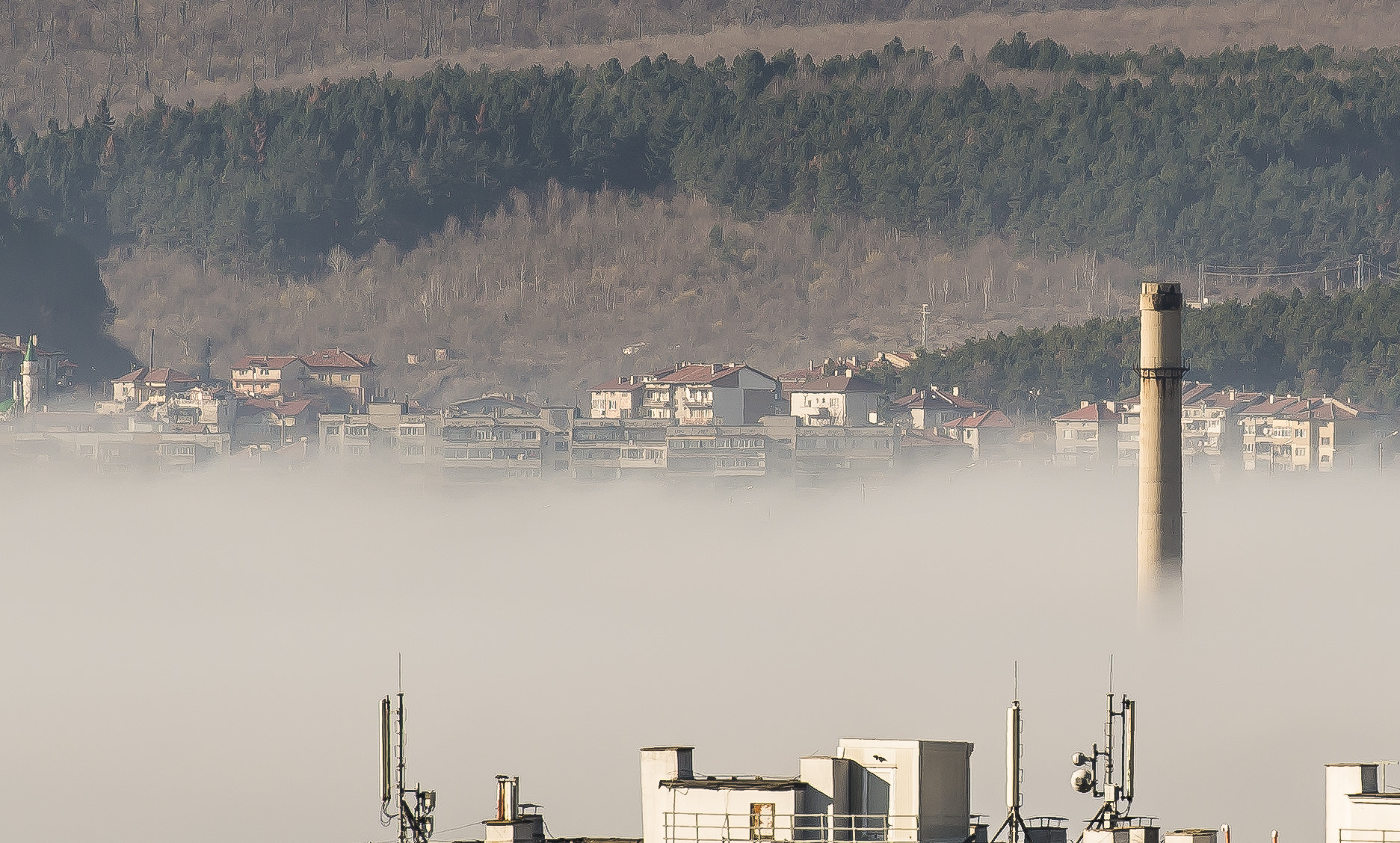 Nikon AF-S Nikkor 70-200mm F2.8G ED VR II sample photo. Fog photography