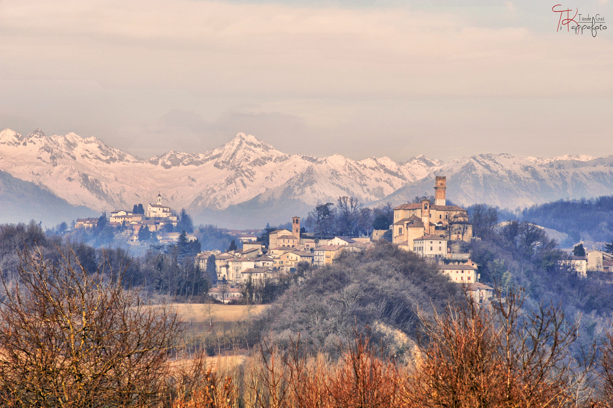 Nikon D700 sample photo. Landscape of monferrato photography