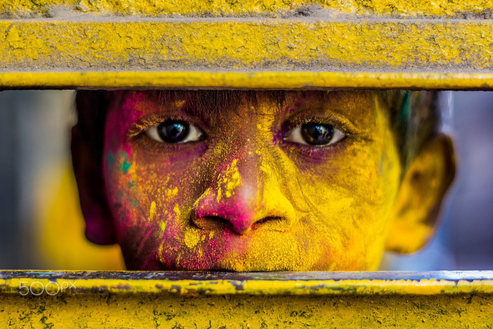 Canon EOS 550D (EOS Rebel T2i / EOS Kiss X4) + Canon EF 50mm F1.8 STM sample photo. Holi eyes... photography