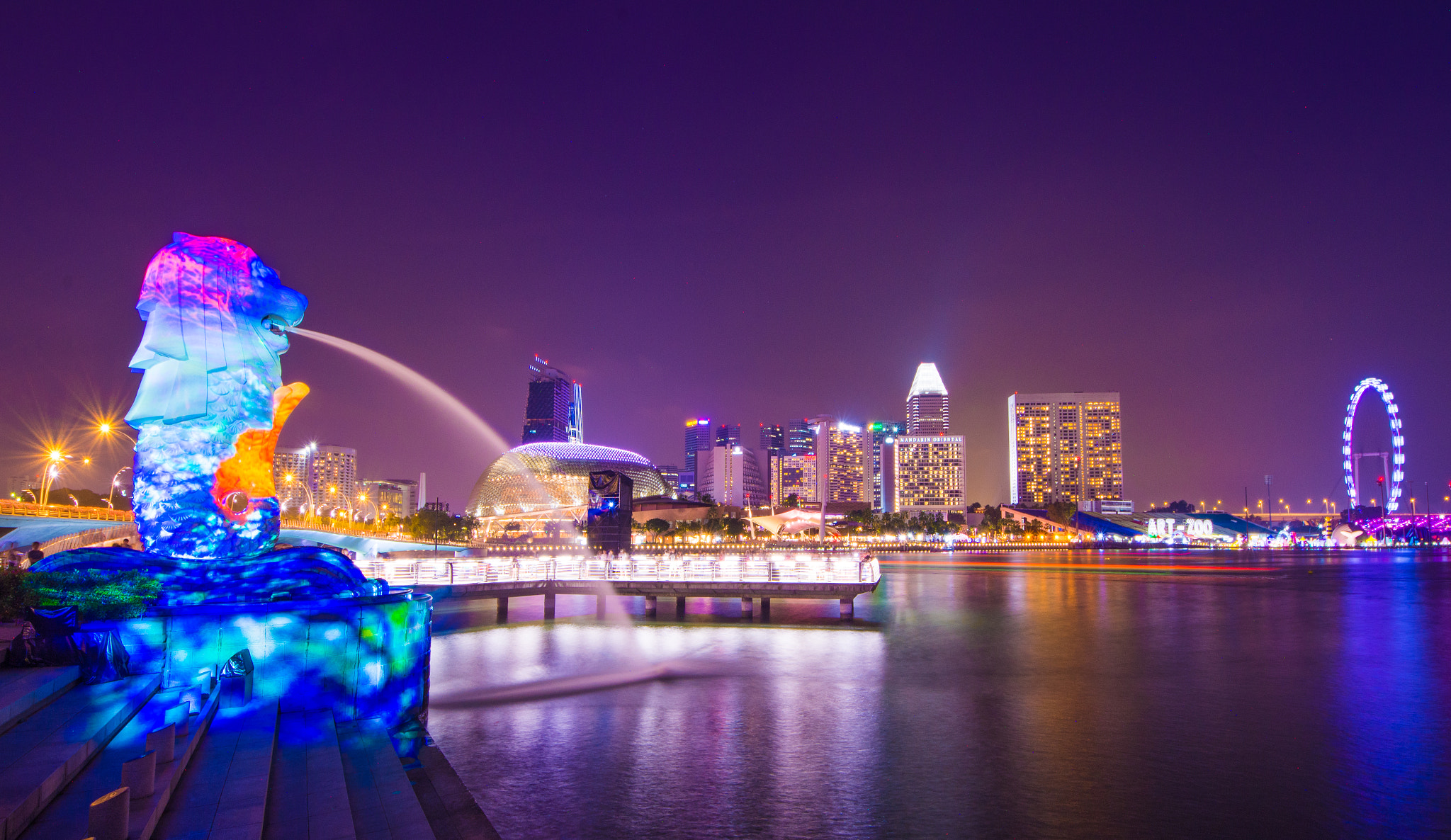 Sigma 8-16mm F4.5-5.6 DC HSM sample photo. Merlion panorama photography