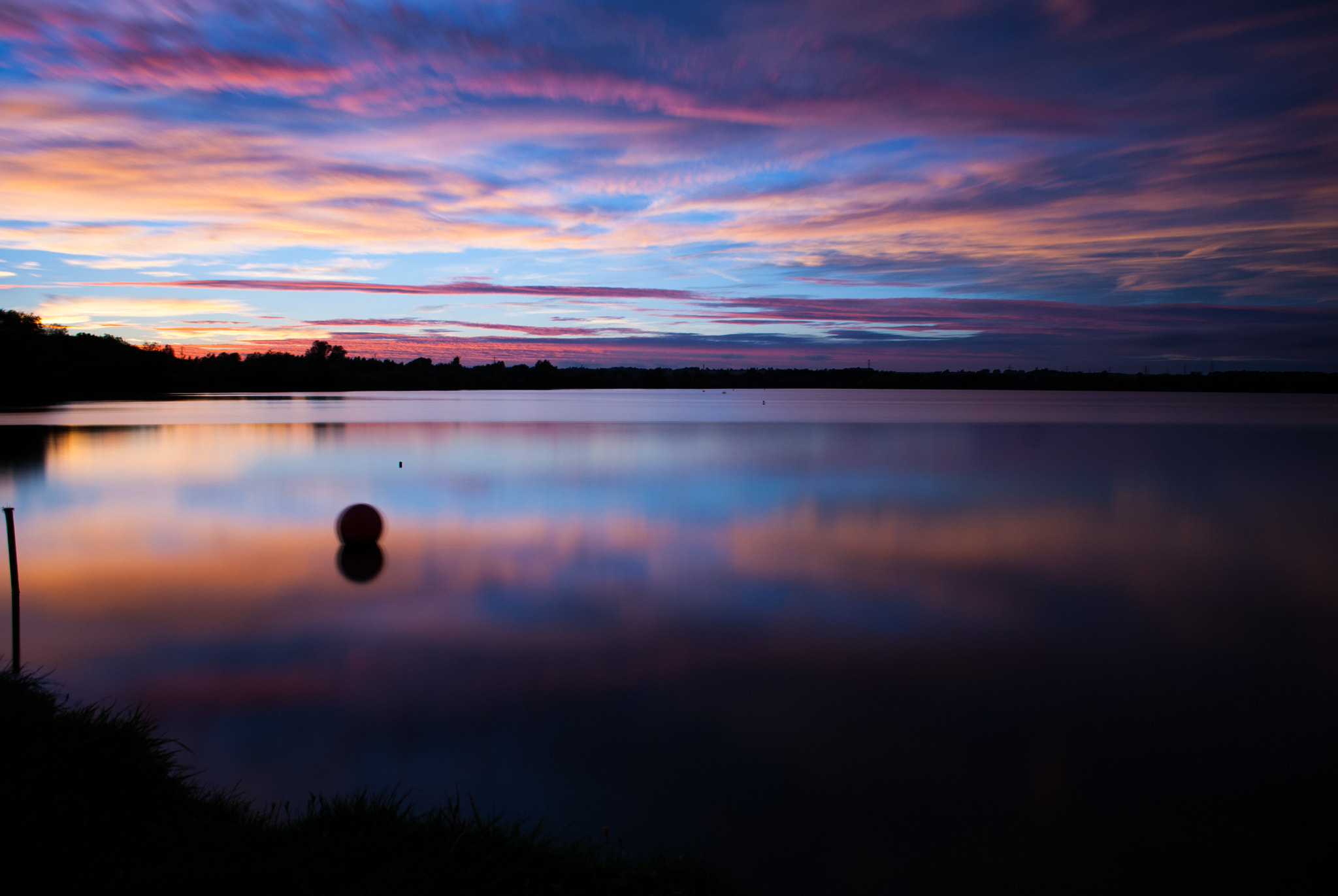 Nikon D80 sample photo. Lake view at dusk. photography