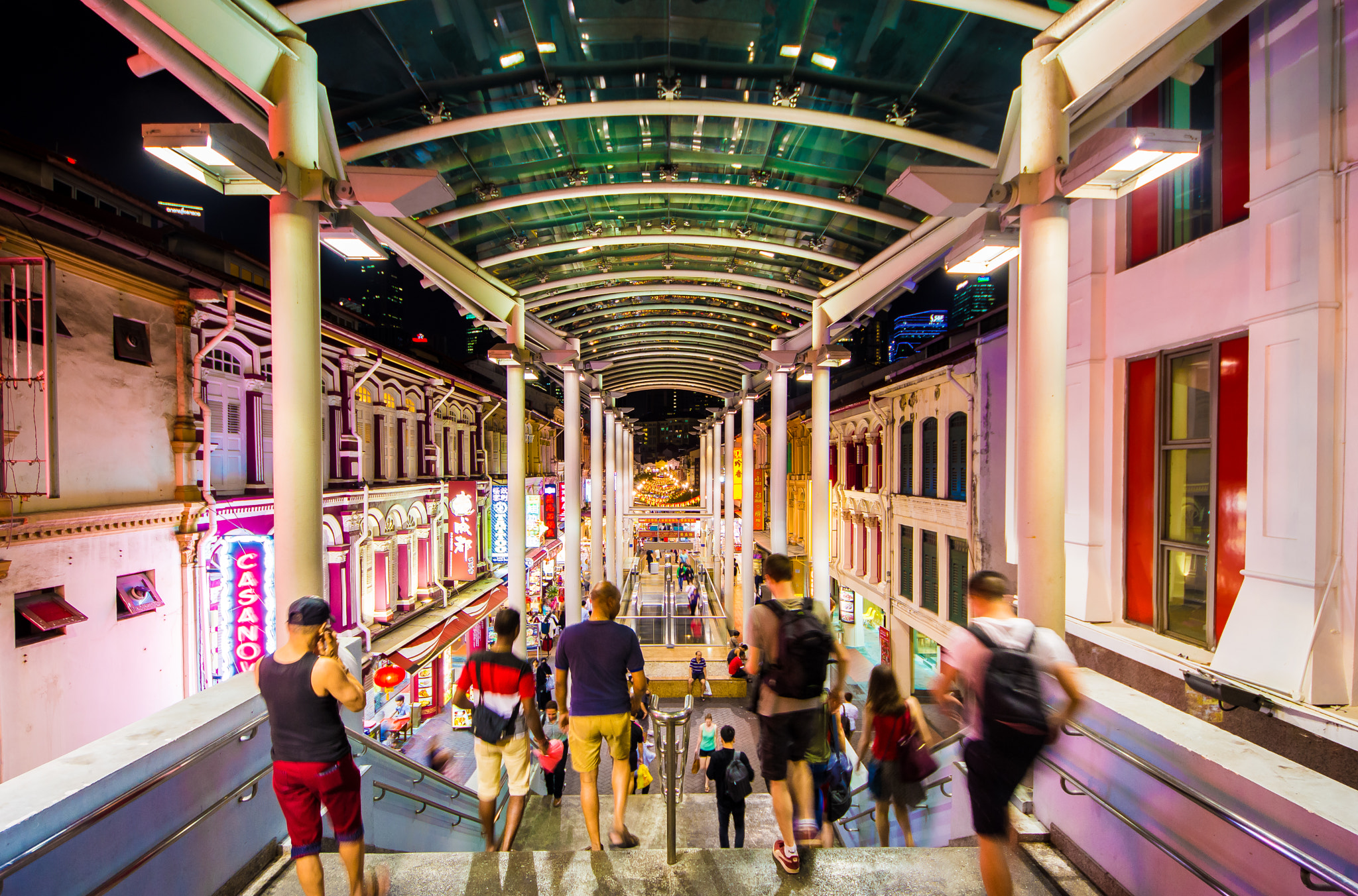 Sigma 8-16mm F4.5-5.6 DC HSM sample photo. Walking down at chinatown mrt photography
