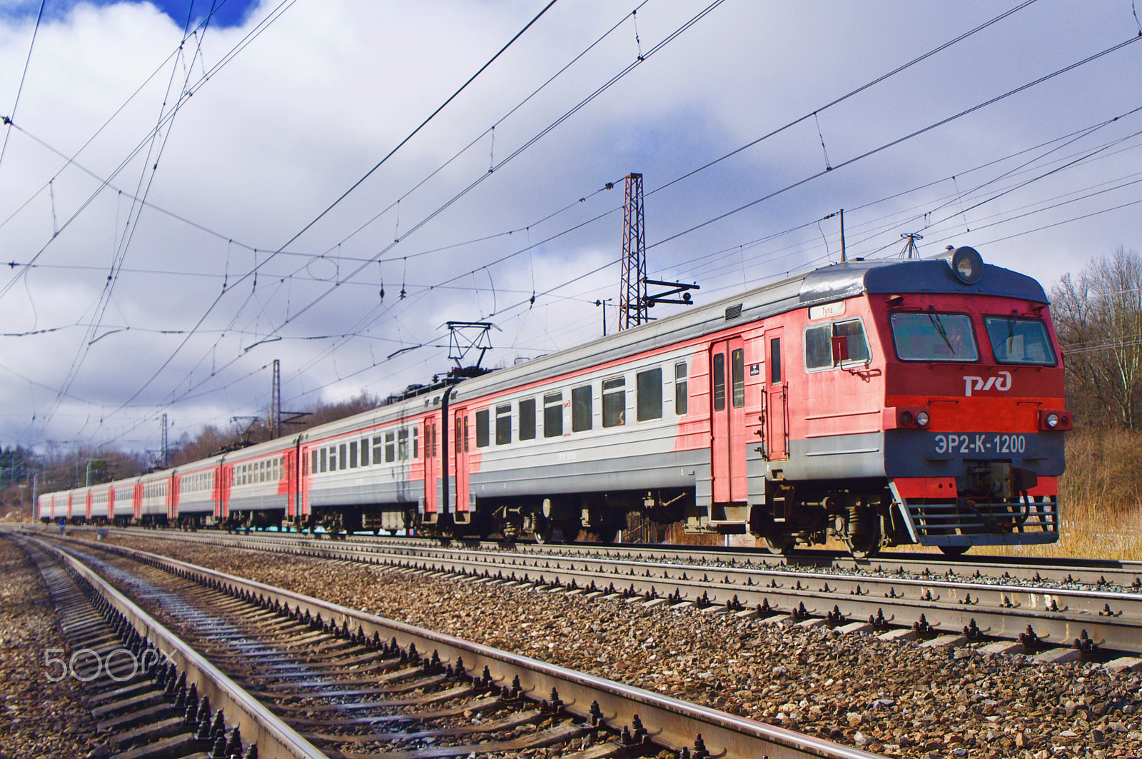 Sony Alpha NEX-C3 sample photo. Suburban train photography