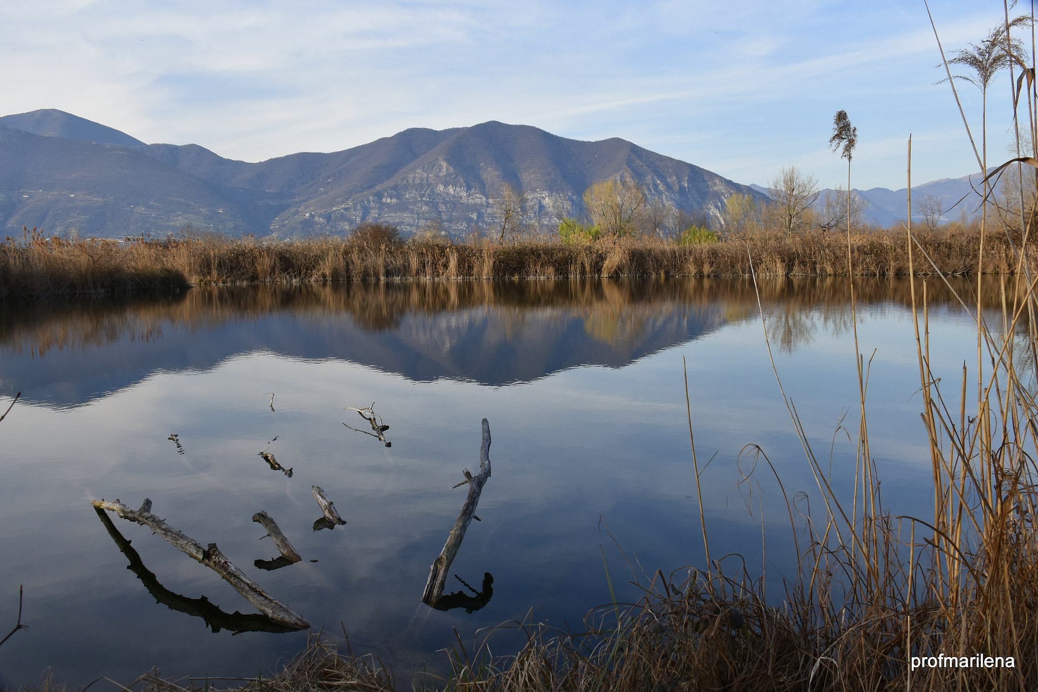 Nikon D810 sample photo. Sunset on torbiere del sebino photography