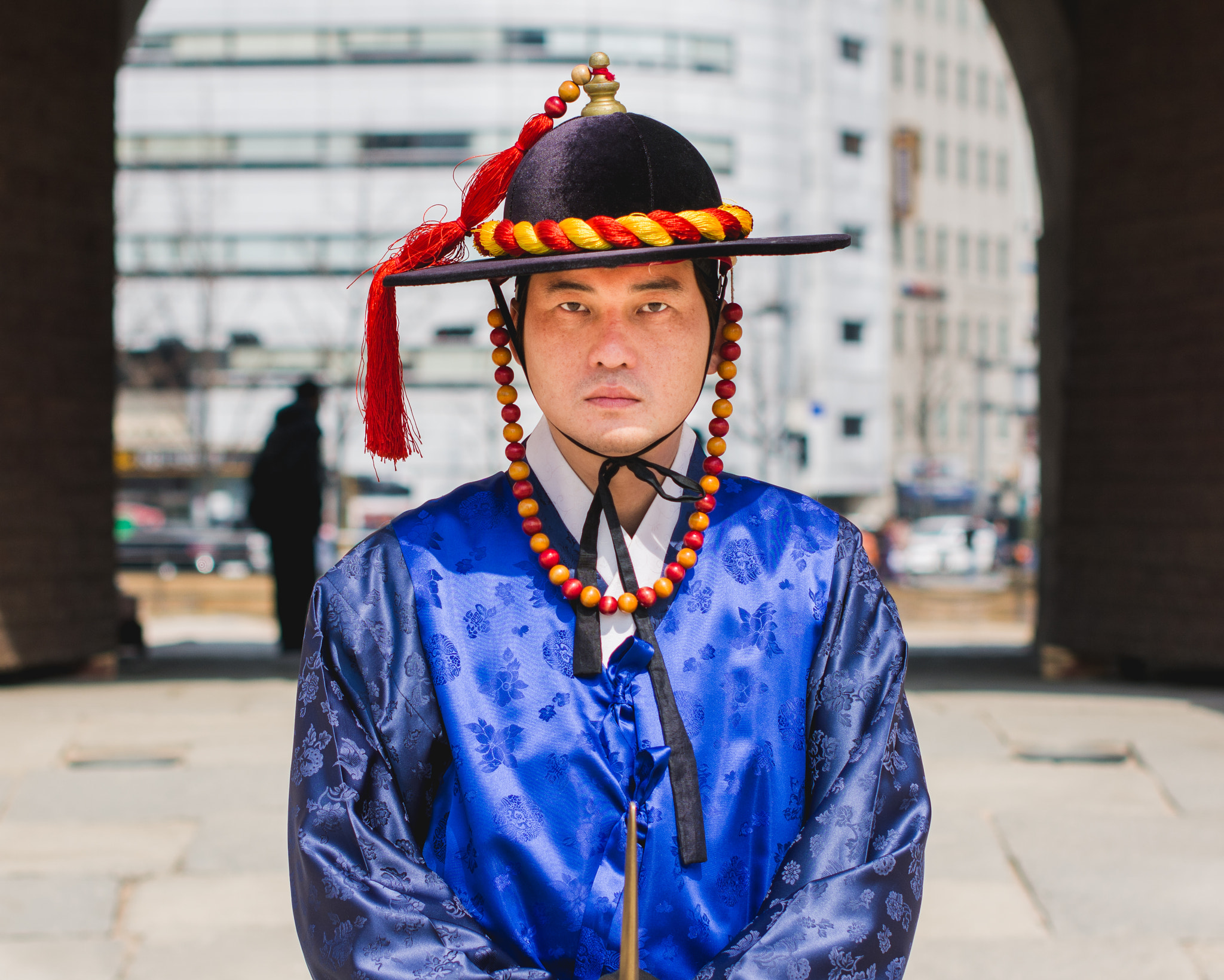 Nikon D7100 + Sigma 50mm F1.4 EX DG HSM sample photo. Sungnyemun gate guard photography