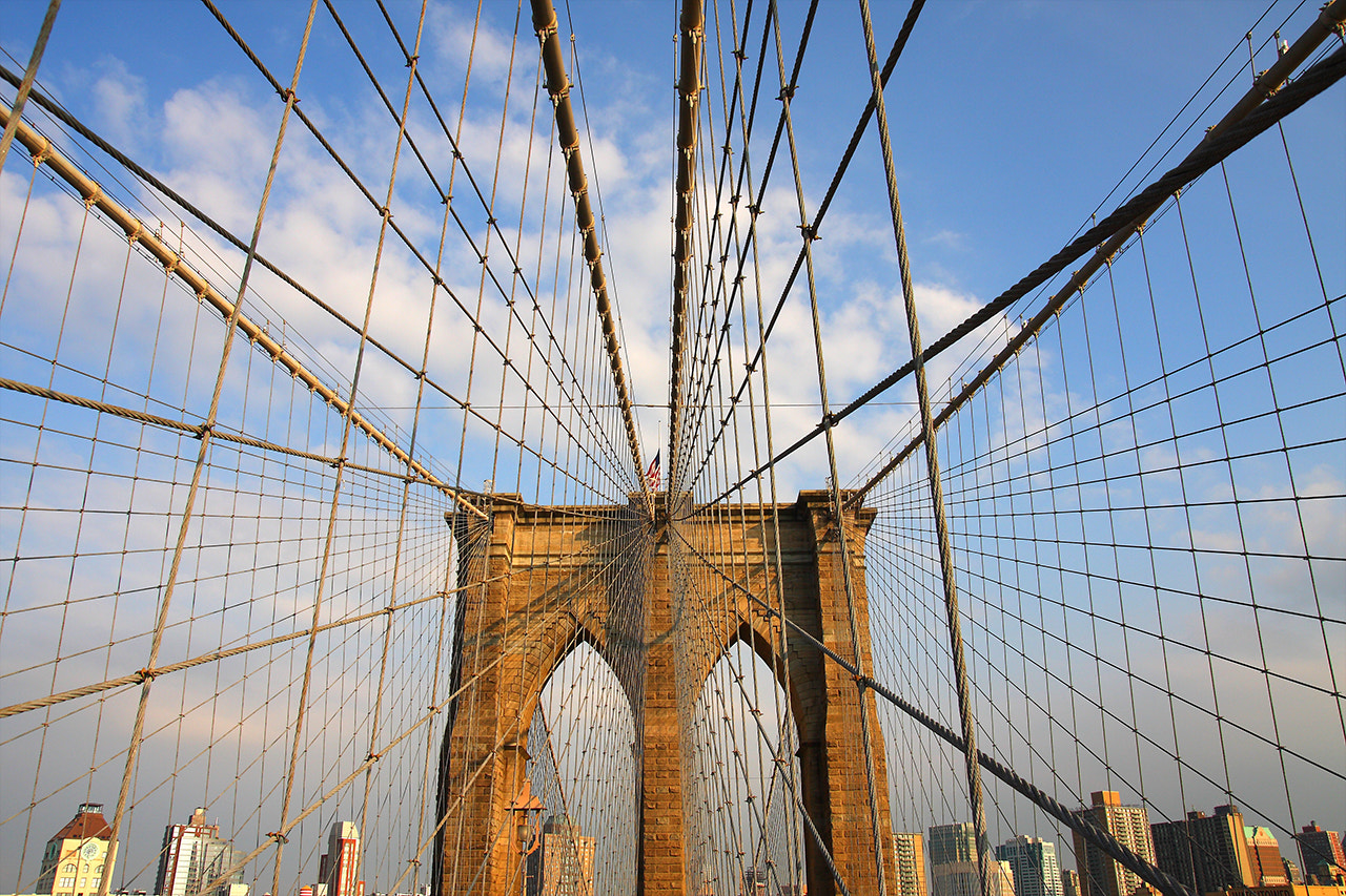 Tamron SP AF 17-50mm F2.8 XR Di II LD Aspherical (IF) sample photo. Brooklyn bridge photography