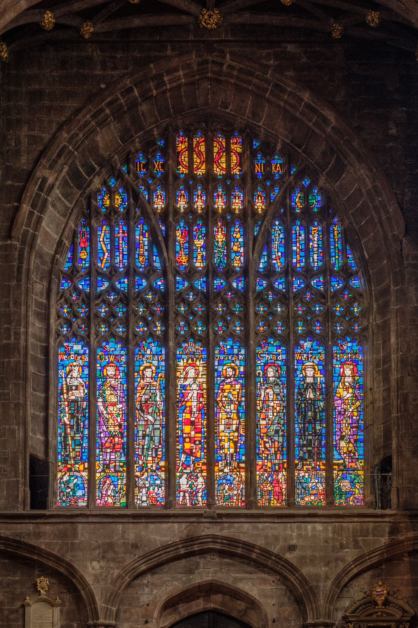 Fujifilm X-T2 sample photo. Chester cathedral window photography