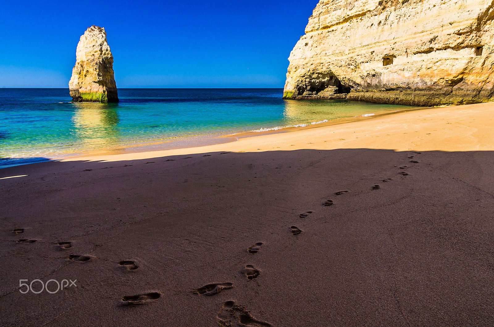 Pentax K-5 sample photo. Beaches in the algarve photography