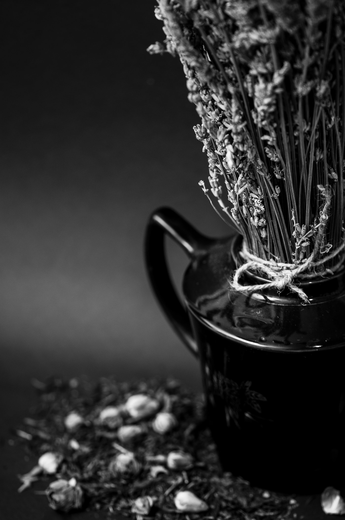 Sigma 105mm F2.8 EX DG OS HSM sample photo. Tea time with lavander photography