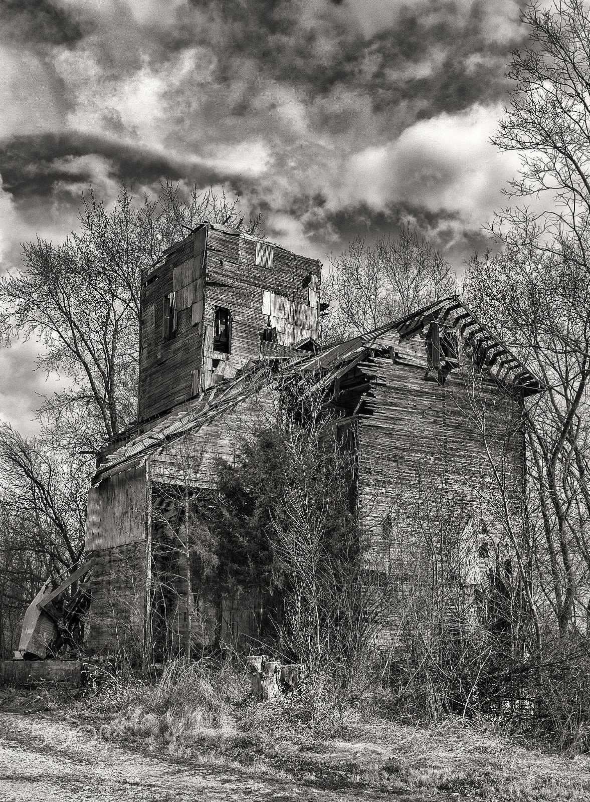 Sigma 24-70mm F2.8 EX DG Macro sample photo. Rural decay photography
