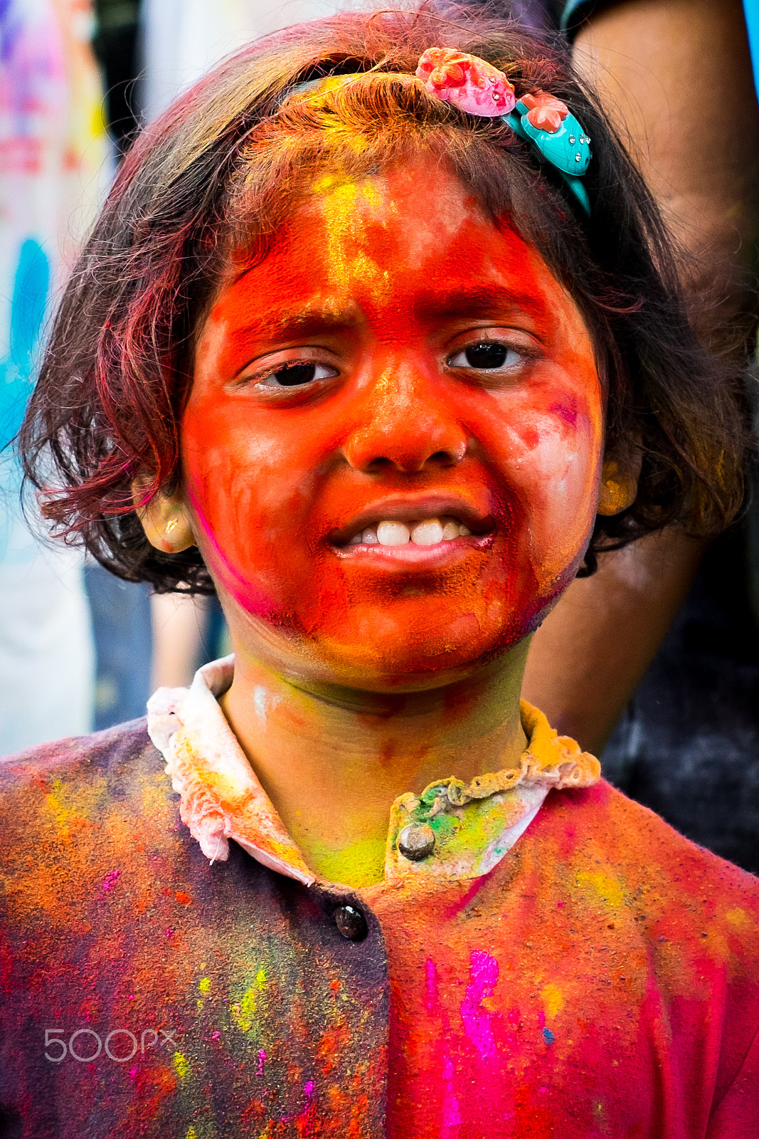 Fujifilm X-T1 sample photo. Holi girl photography