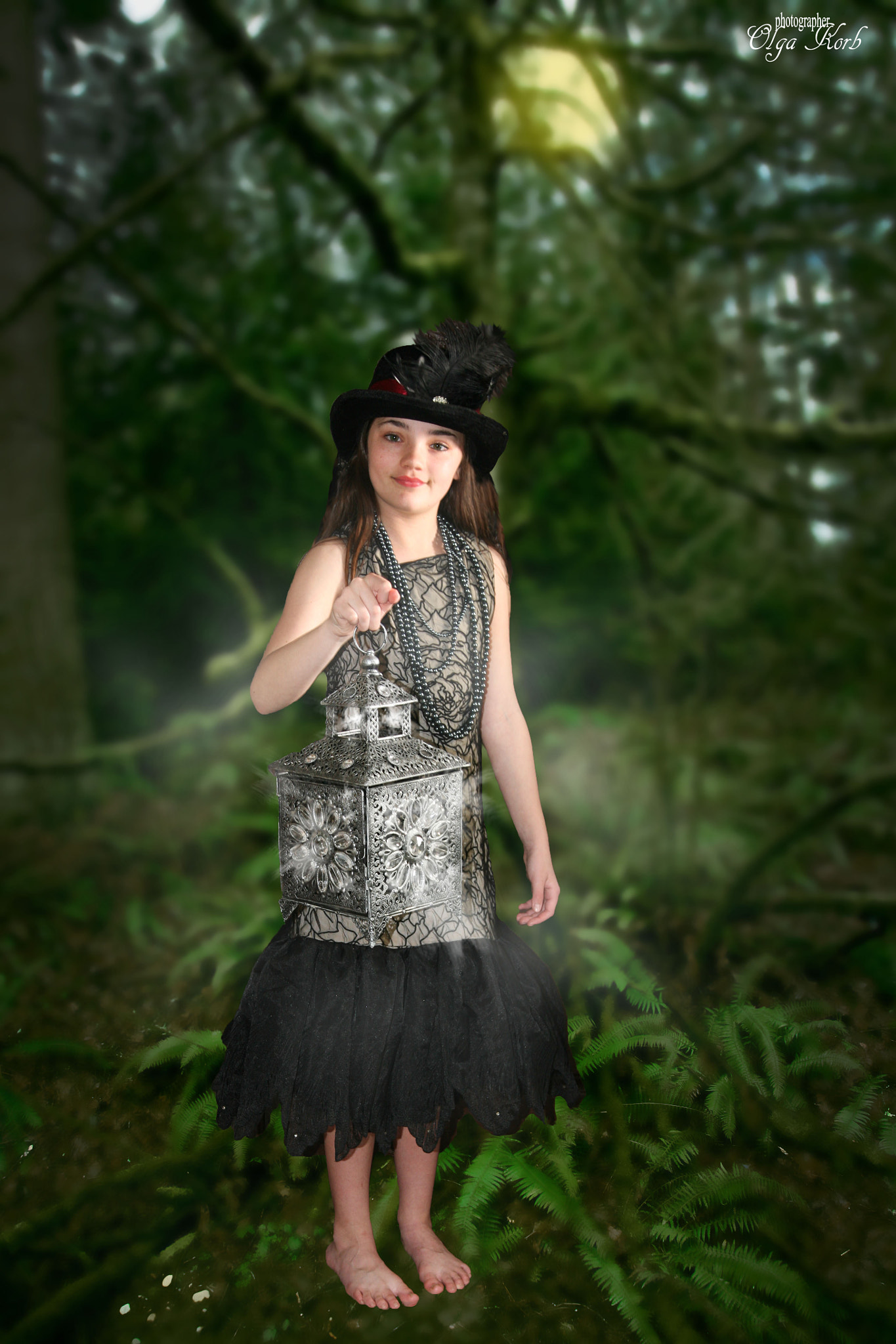 Canon EOS 5D sample photo. Girl in the forest photography