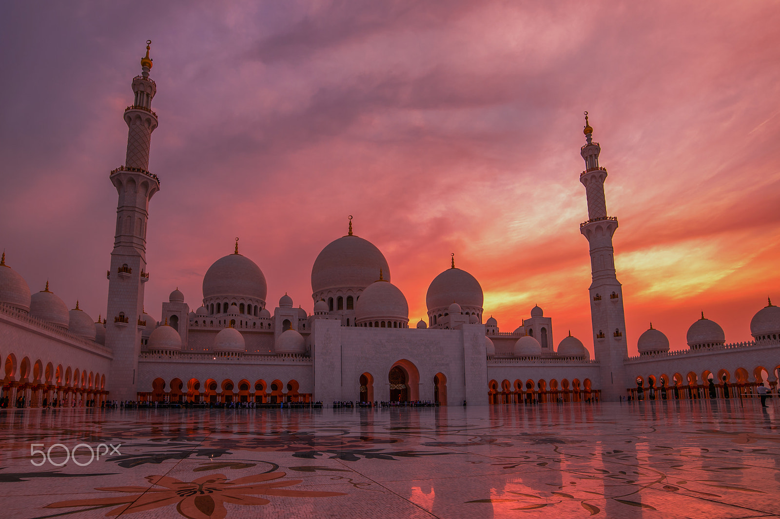 Nikon D610 sample photo. Sunset over grand mosque photography