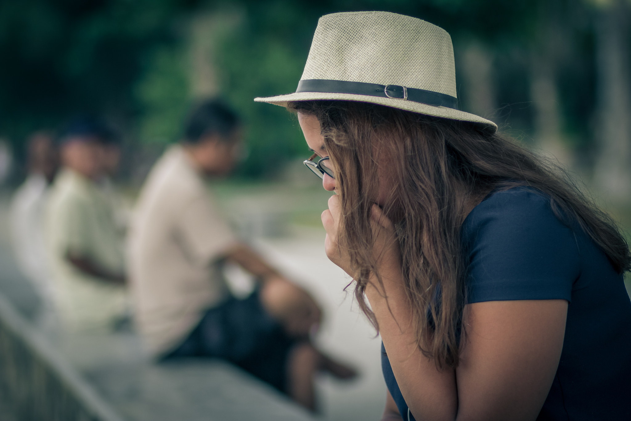 Canon EOS 60D + Canon EF 85mm F1.8 USM sample photo. Melancholy girl photography