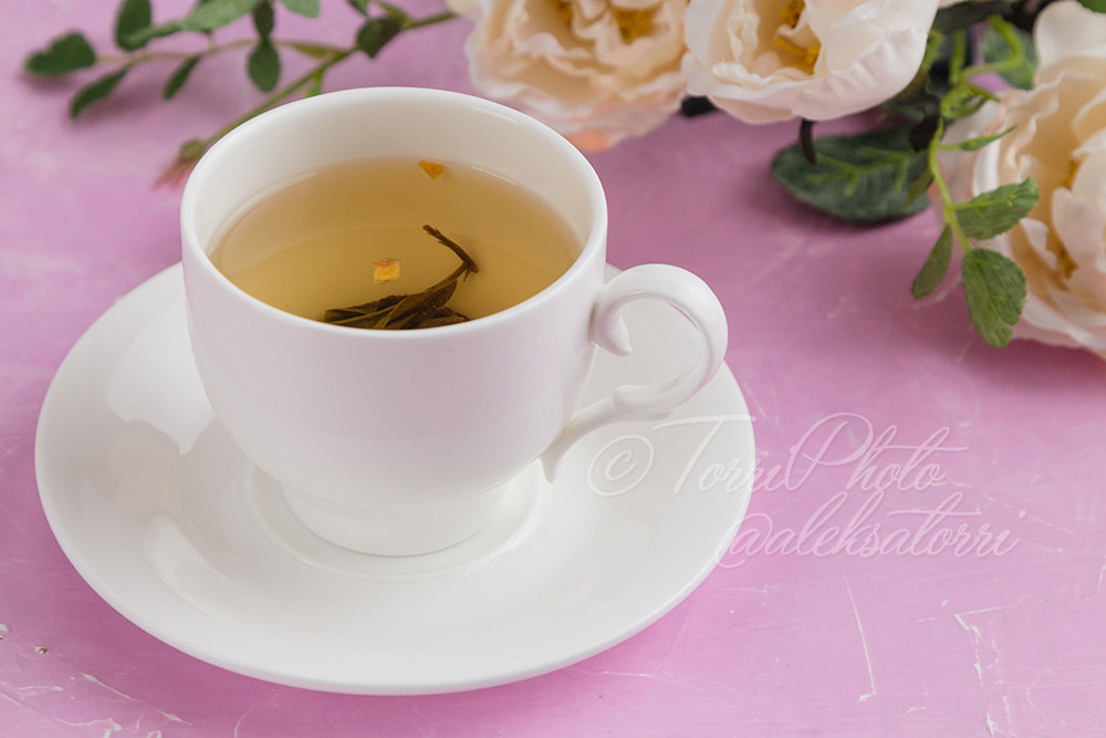 Canon EOS 650D (EOS Rebel T4i / EOS Kiss X6i) sample photo. A cup of green tea photography