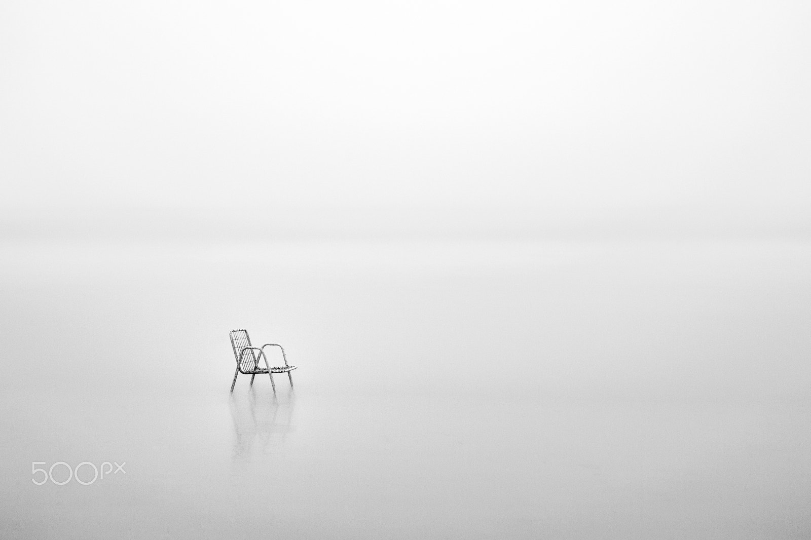 Canon EOS 700D (EOS Rebel T5i / EOS Kiss X7i) + Sigma 17-70mm F2.8-4 DC Macro OS HSM sample photo. Lonely children chair in the fog photography