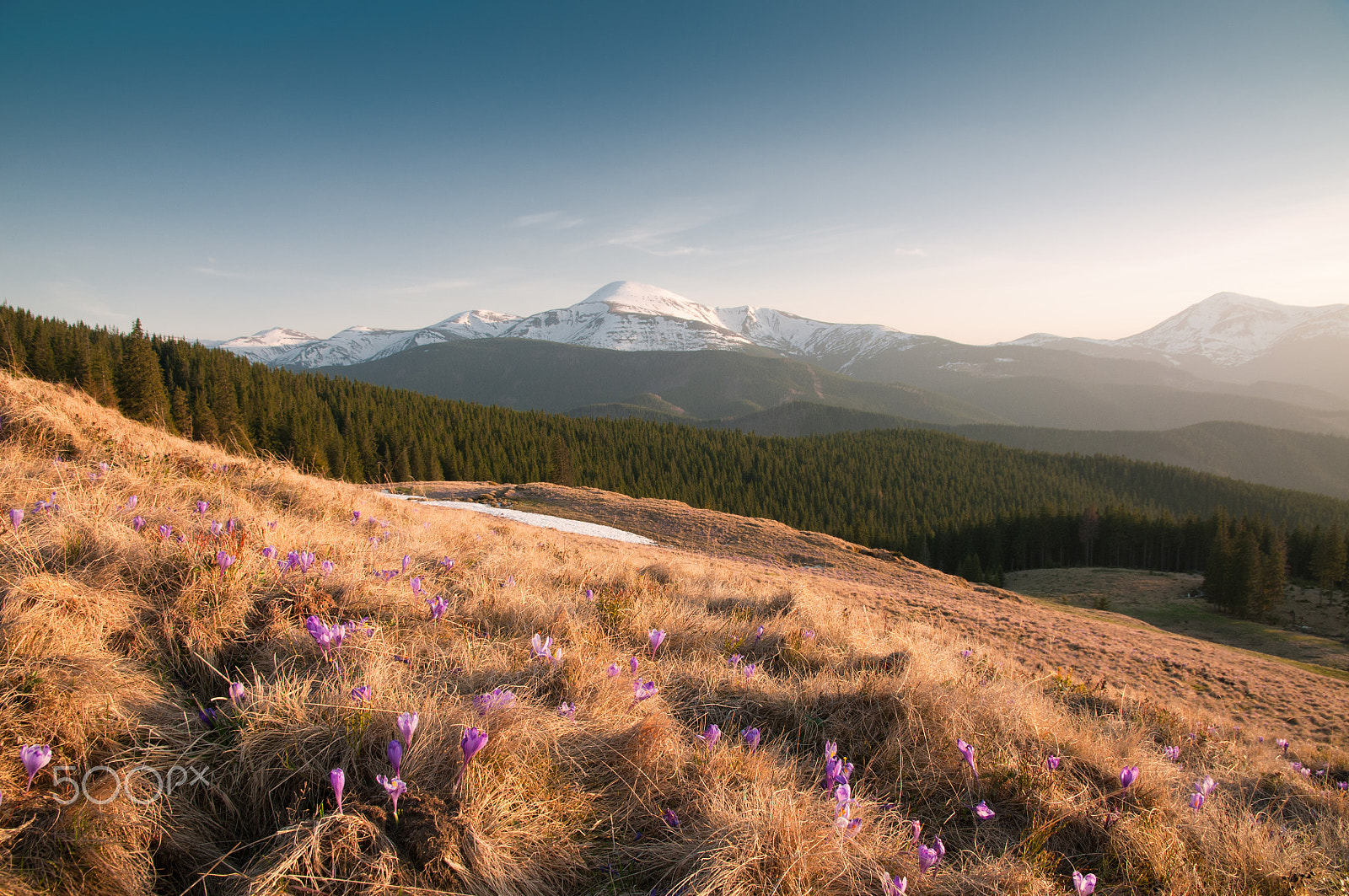 Nikon D300S sample photo. Sunset in mountains in europe photography