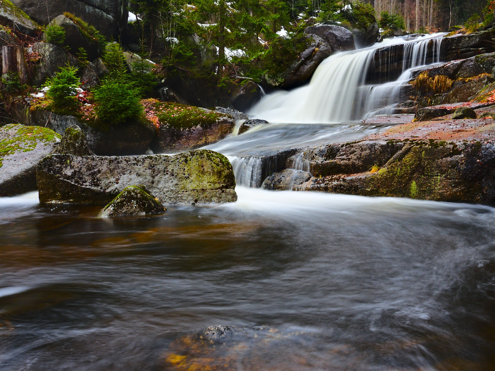 Nikon Coolpix P7800 sample photo. Spring waterfall photography