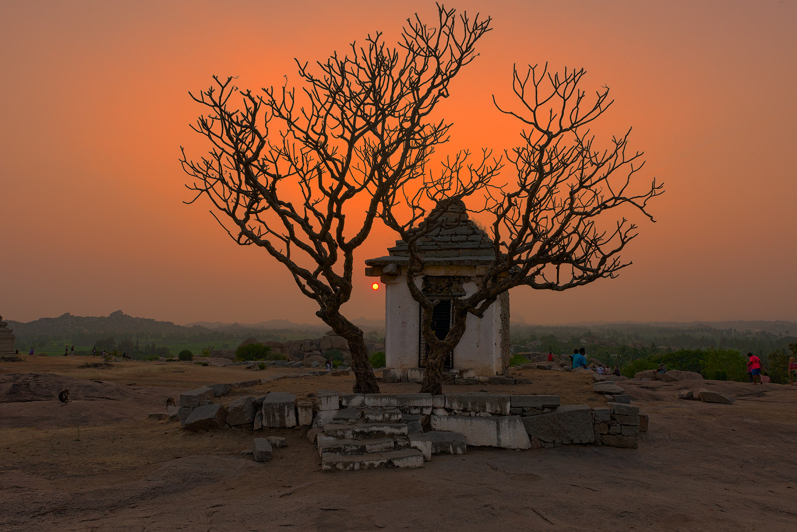 Tamron SP 24-70mm F2.8 Di VC USD sample photo. A canvas of hampi sunset photography