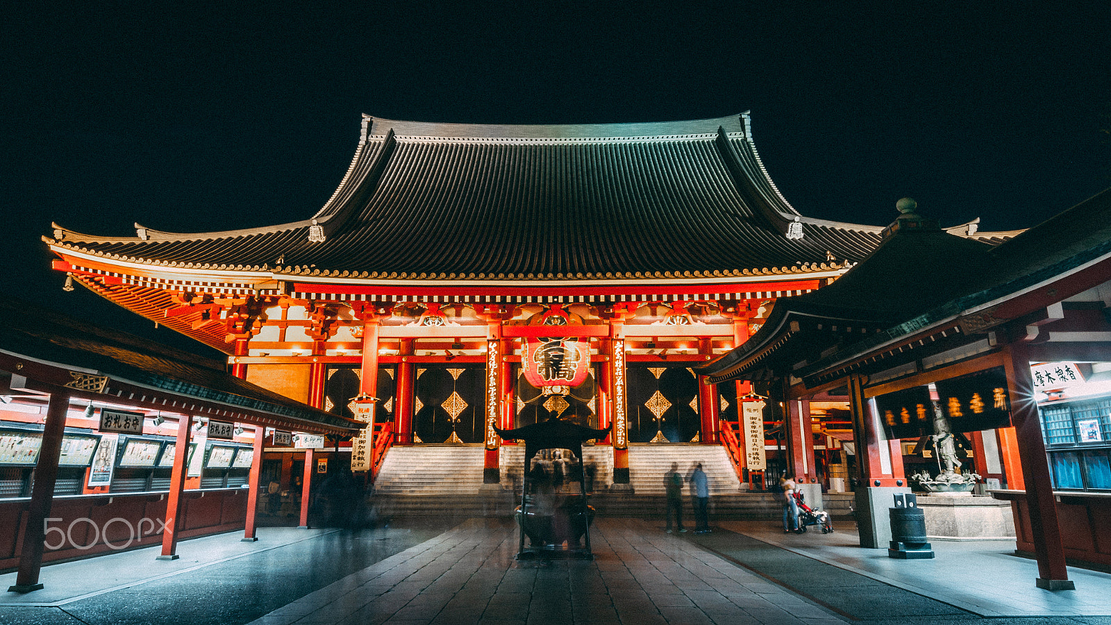 Nikon D7000 + Sigma 10-20mm F3.5 EX DC HSM sample photo. Sensoji's night photography