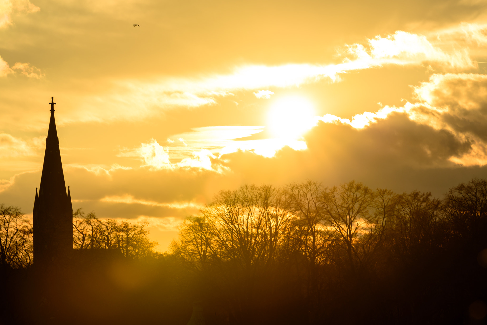 Tamron SP 70-200mm F2.8 Di VC USD sample photo. Church silhouette photography