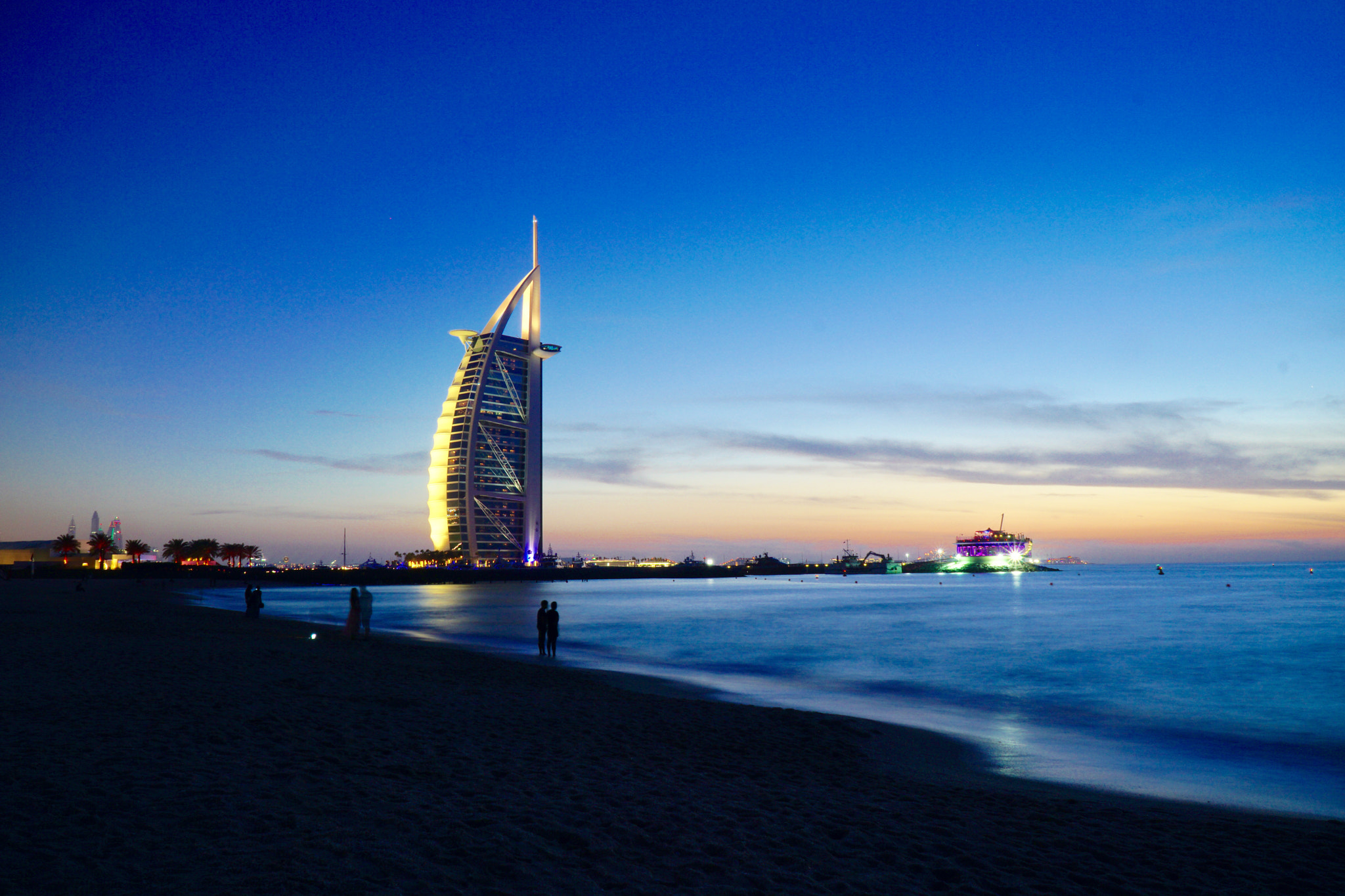 Sony a6000 sample photo. Long exposure - burj al arab, dubai. photography