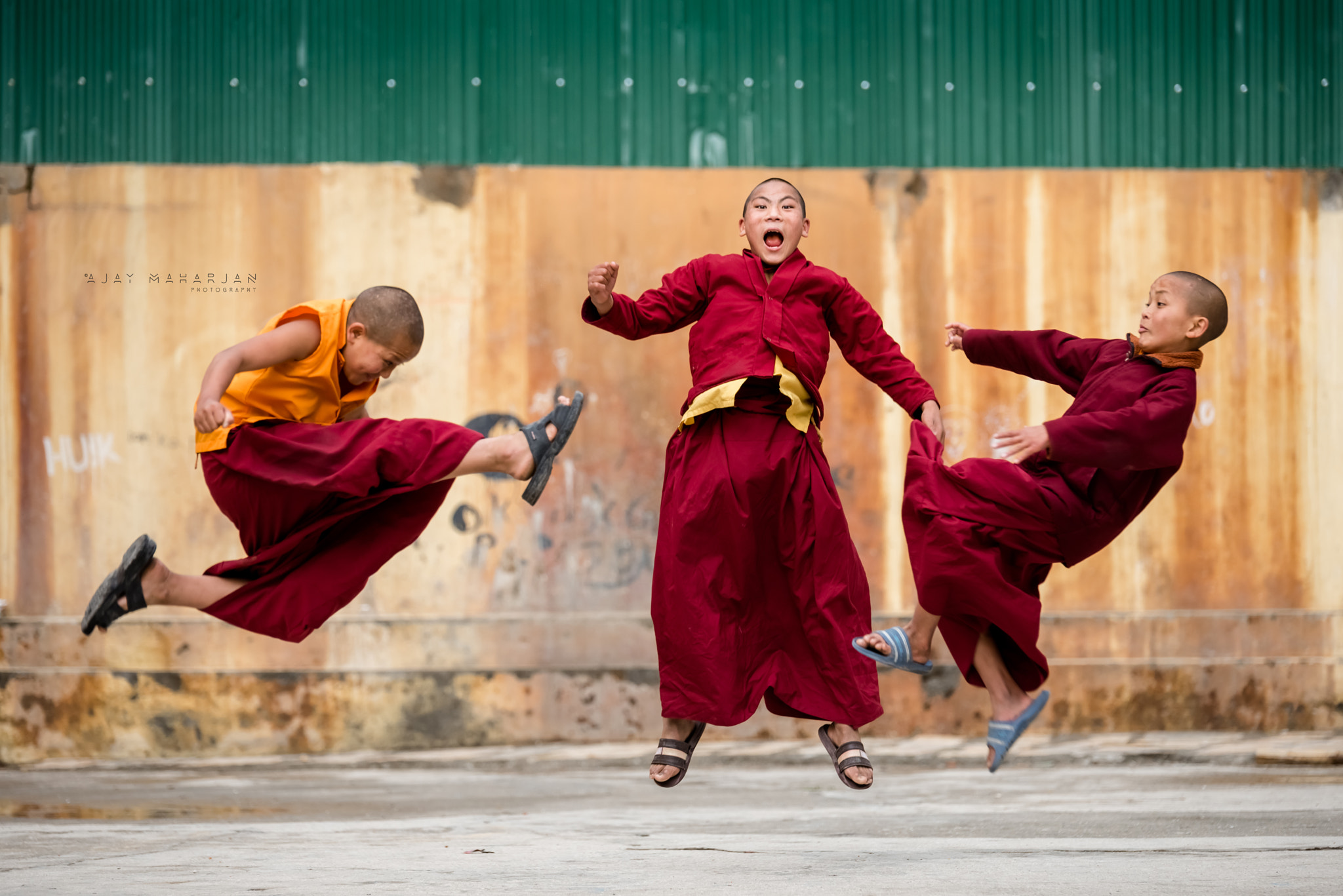 Nikon D810 + Tamron SP 70-200mm F2.8 Di VC USD sample photo. ~young monks~ photography