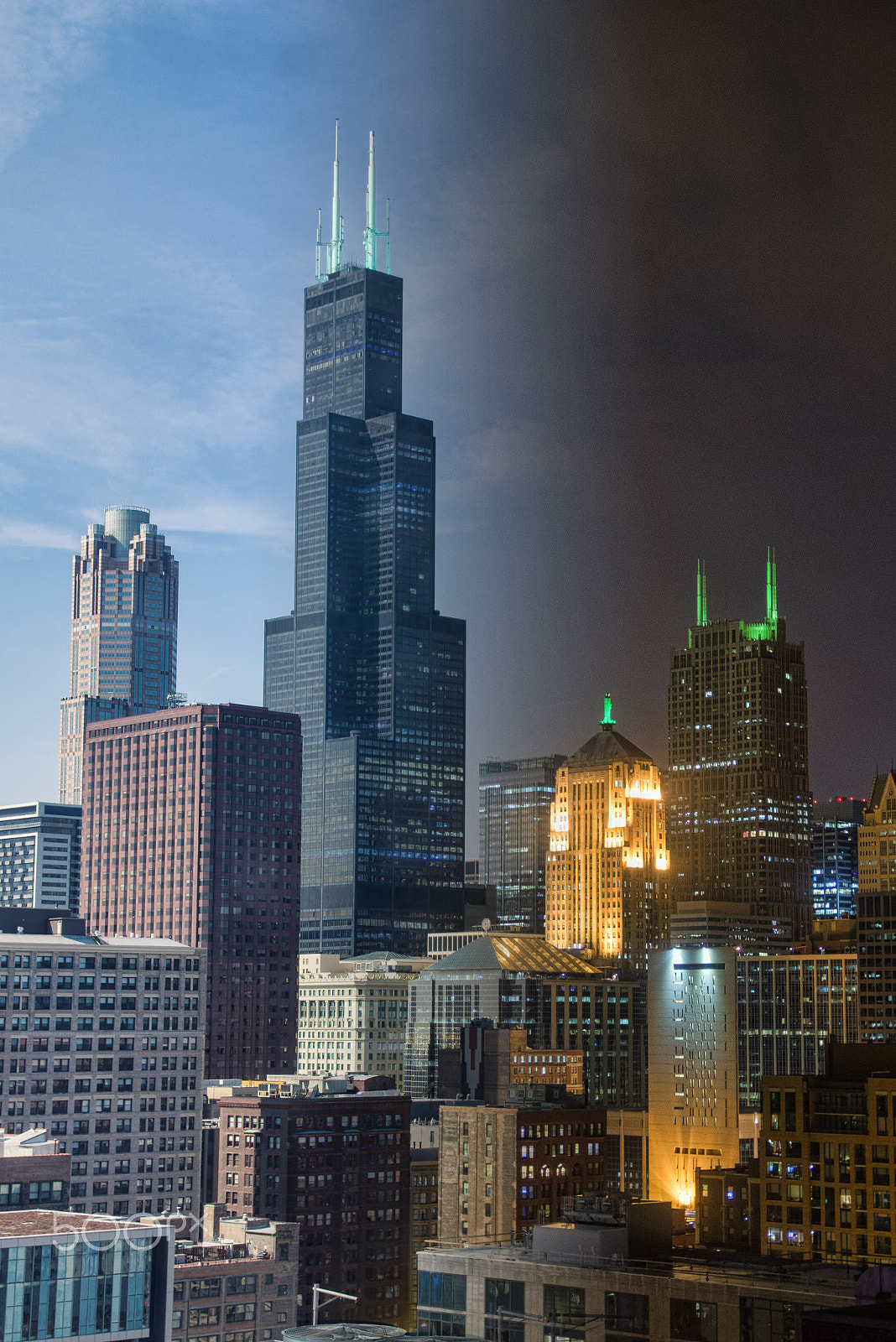 Pentax K-3 + Sigma 17-50mm F2.8 EX DC HSM sample photo. Chicago 3/19: day to night photography