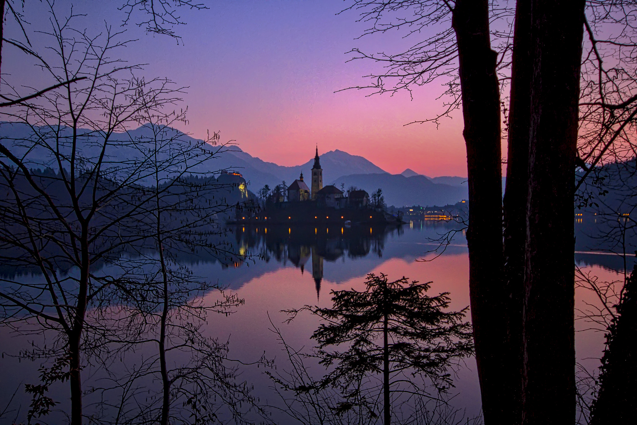 Canon EOS 7D sample photo. Slovenia - lake bled sunrise photography