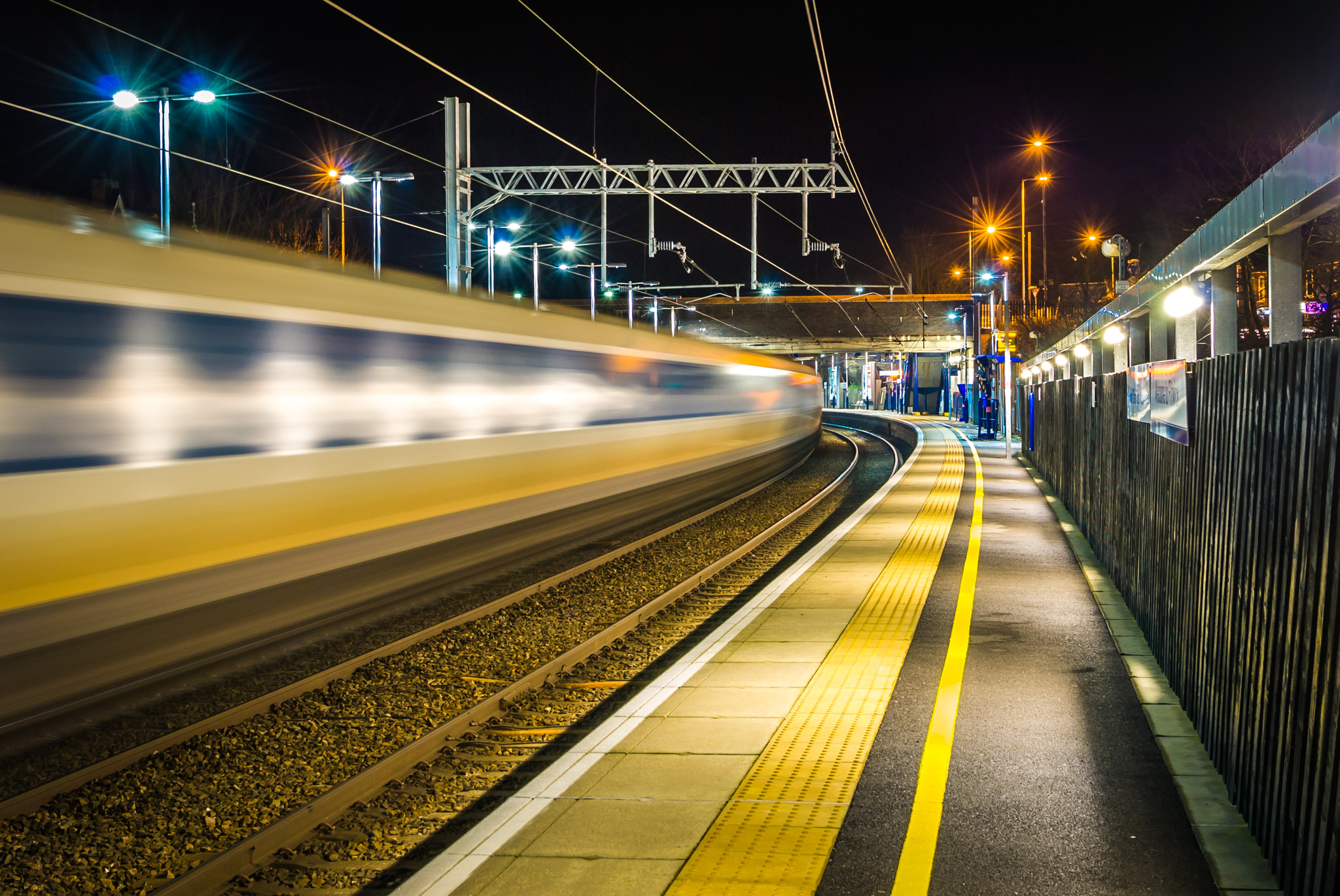 Nikon D80 sample photo. Speeding train... photography